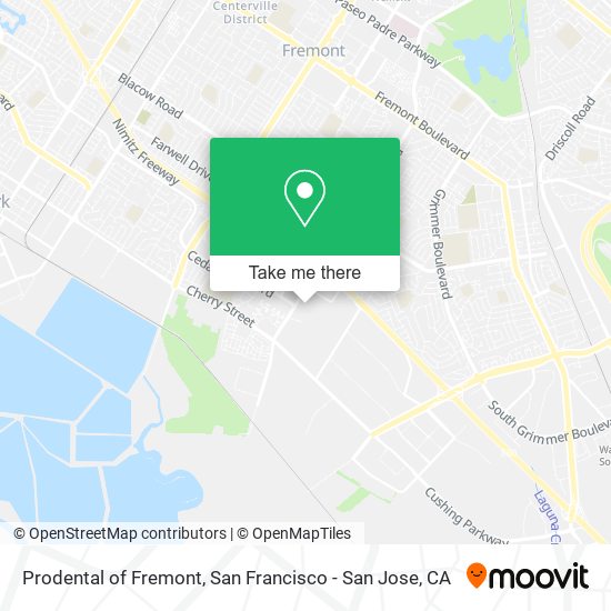 Mapa de Prodental of Fremont