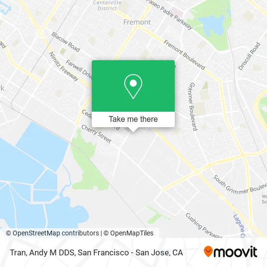 Mapa de Tran, Andy M DDS