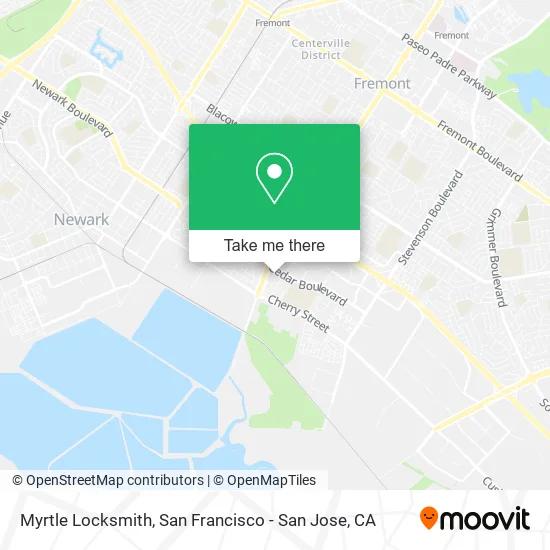 Mapa de Myrtle Locksmith