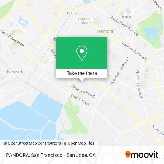 Mapa de PANDORA