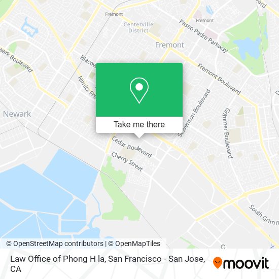 Law Office of Phong H la map