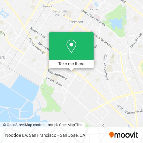Mapa de Noodoe EV