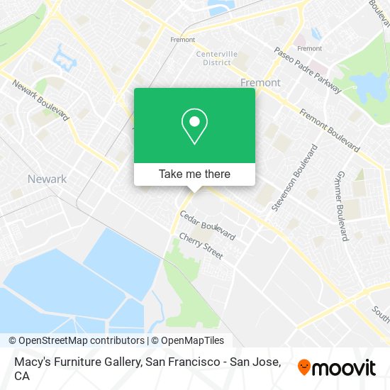 Mapa de Macy's Furniture Gallery