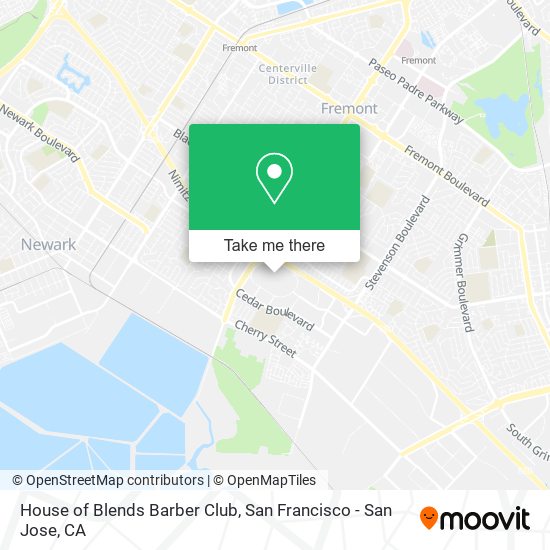 House of Blends Barber Club map