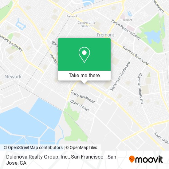 Dulenova Realty Group, Inc. map