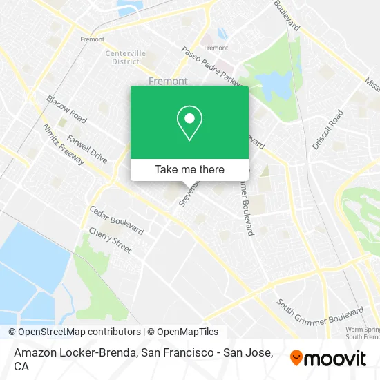 Amazon Locker-Brenda map