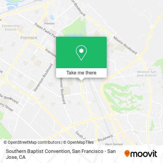 Southern Baptist Convention map