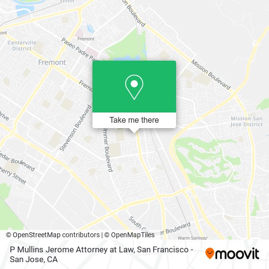 P Mullins Jerome Attorney at Law map