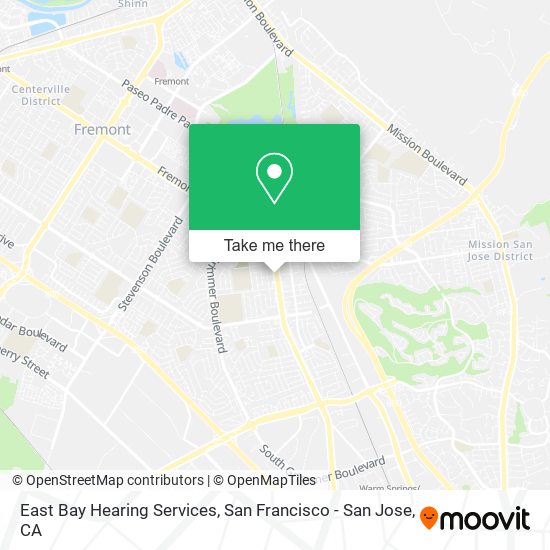Mapa de East Bay Hearing Services