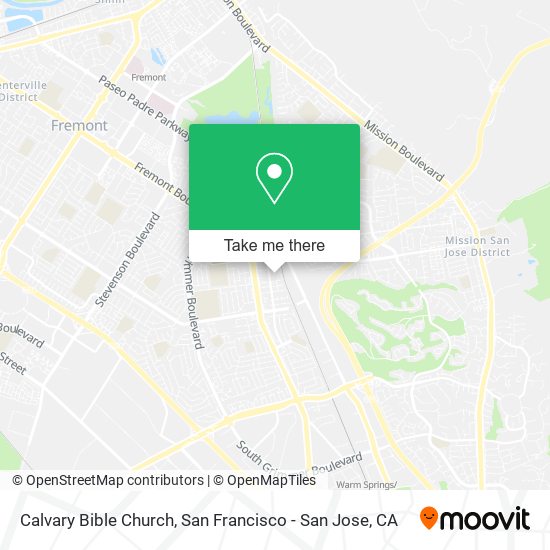 Calvary Bible Church map