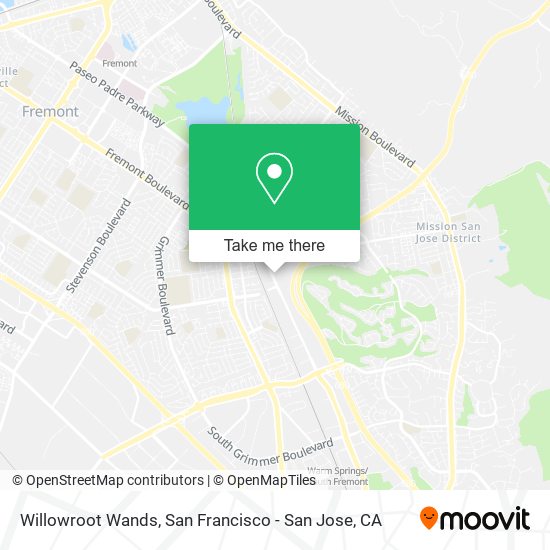 Mapa de Willowroot Wands