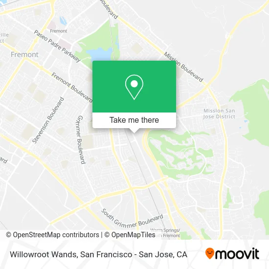 Willowroot Wands map