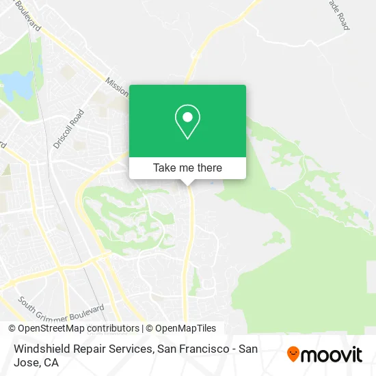 Windshield Repair Services map
