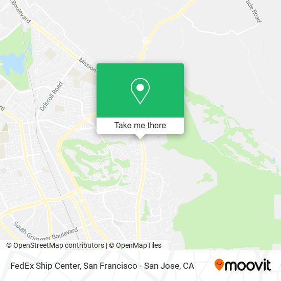 FedEx Ship Center map