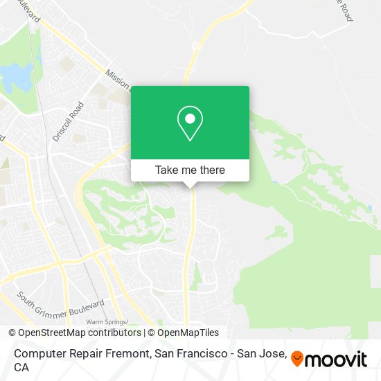 Computer Repair Fremont map