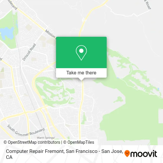 Computer Repair Fremont map