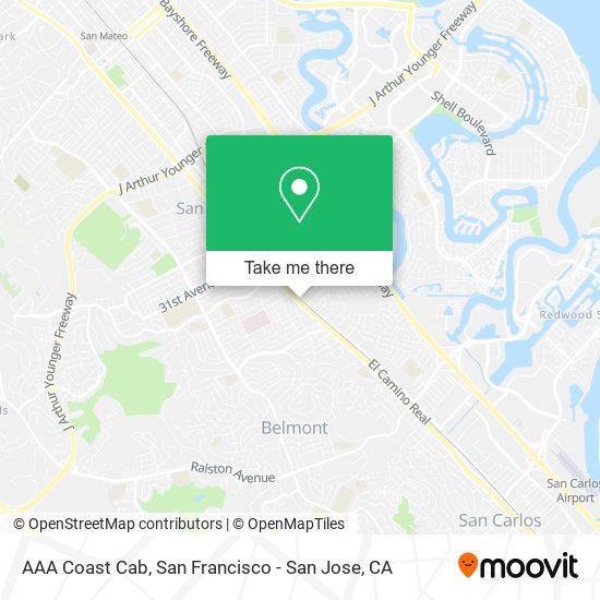 Mapa de AAA Coast Cab