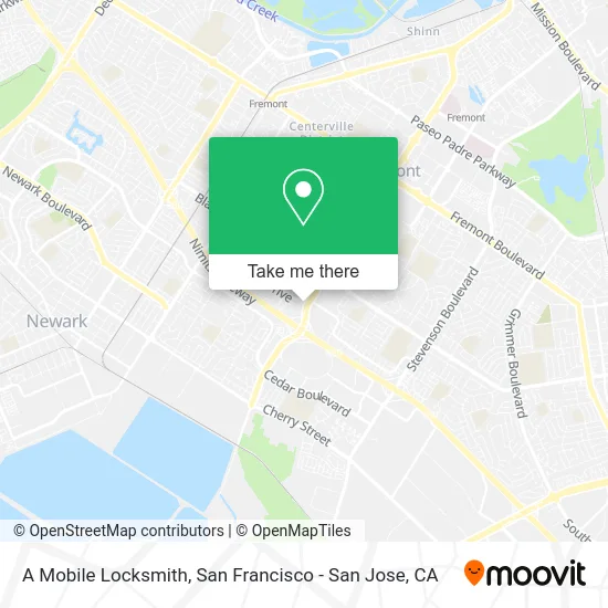 A Mobile Locksmith map