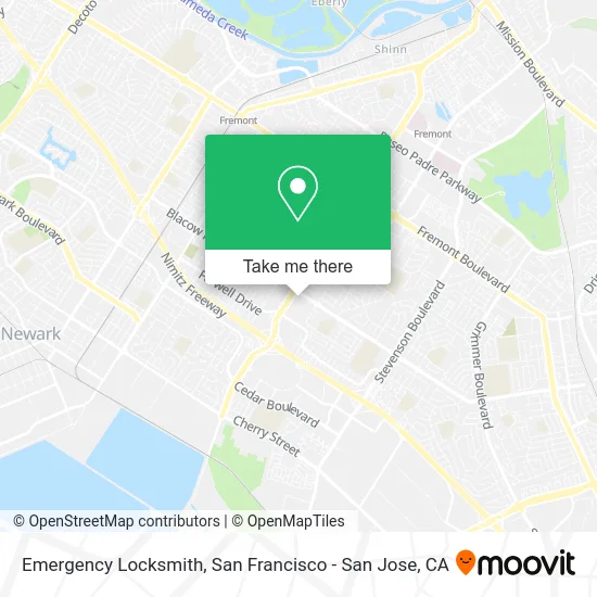Emergency Locksmith map