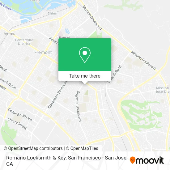 Romano Locksmith & Key map