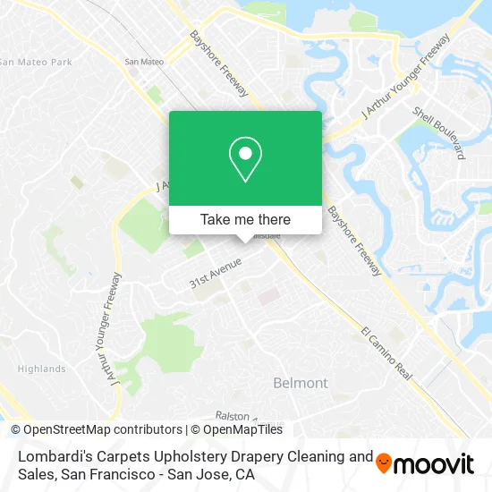 Lombardi's Carpets Upholstery Drapery Cleaning and Sales map