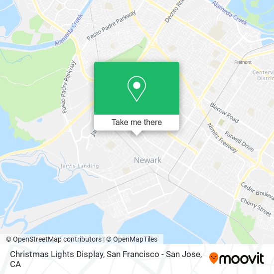 Christmas Lights Display map