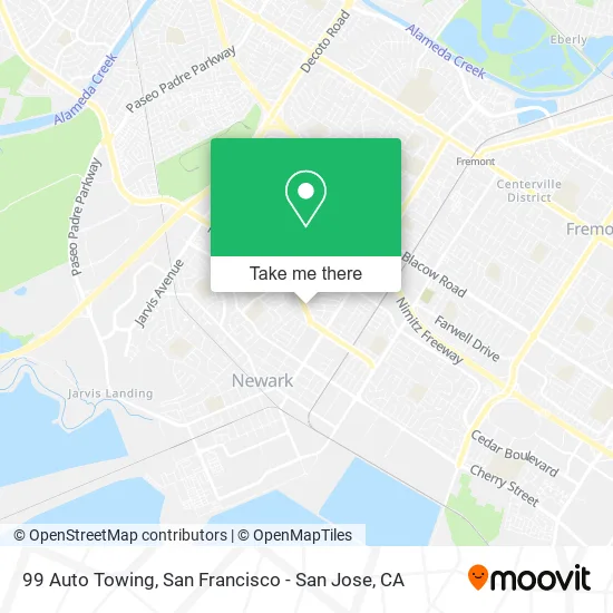 Mapa de 99 Auto Towing