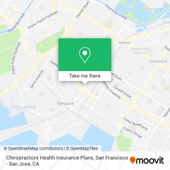 Chiropractors Health Insurance Plans map