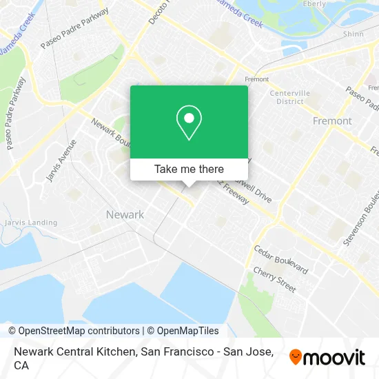 Newark Central Kitchen map