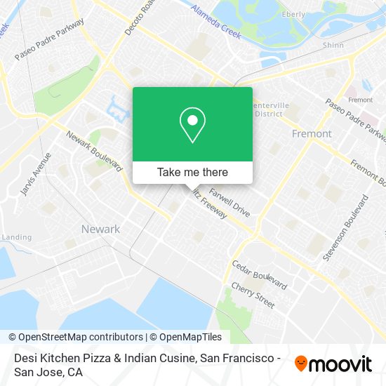 Mapa de Desi Kitchen Pizza & Indian Cusine