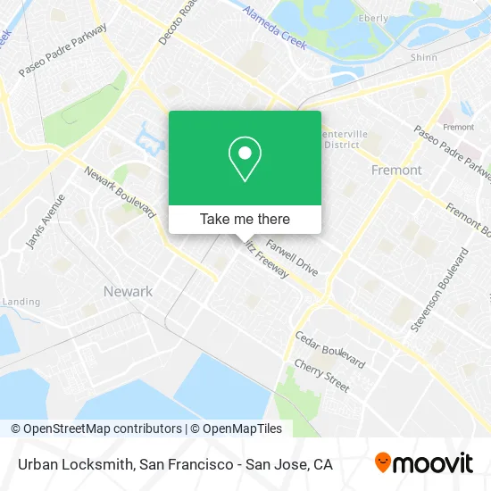 Urban Locksmith map