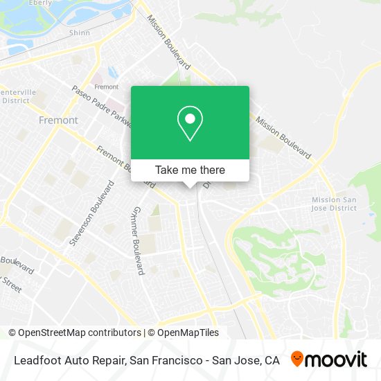 Mapa de Leadfoot Auto Repair