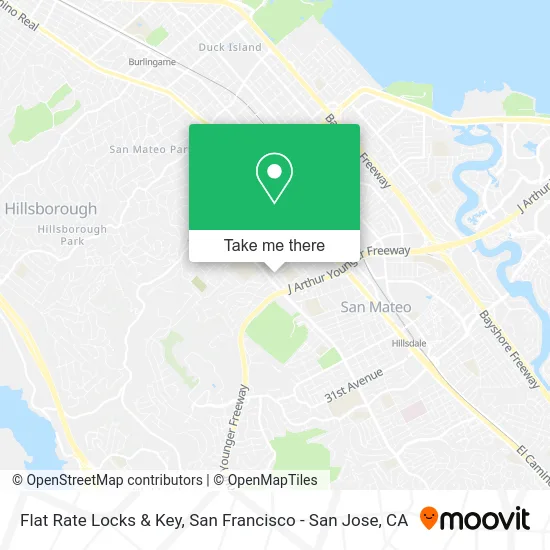 Flat Rate Locks & Key map