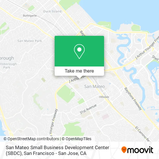 San Mateo Small Business Development Center (SBDC) map