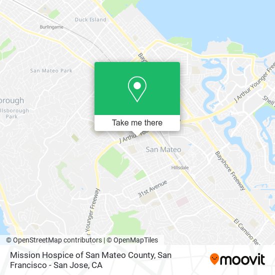 Mapa de Mission Hospice of San Mateo County