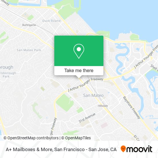 Mapa de A+ Mailboxes & More