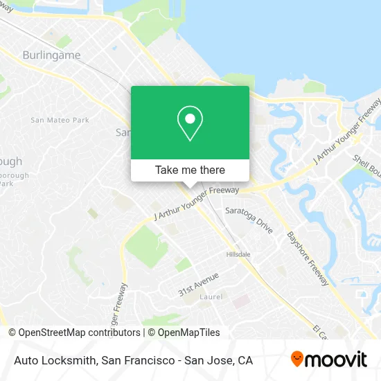 Auto Locksmith map