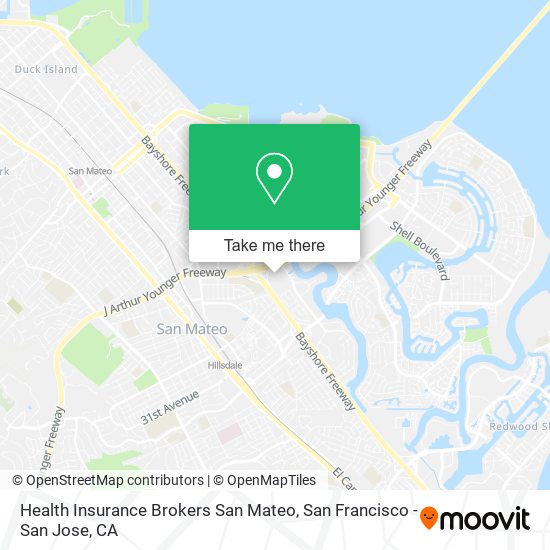 Mapa de Health Insurance Brokers San Mateo