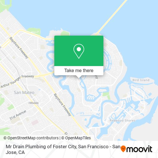 Mapa de Mr Drain Plumbing of Foster City