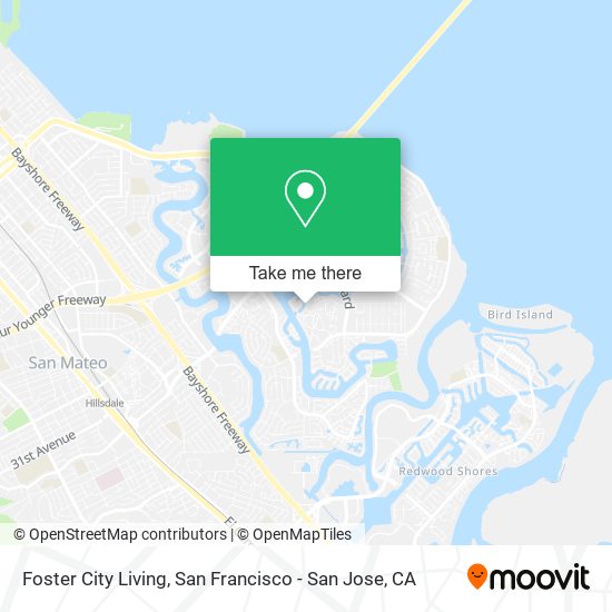 Foster City Living map