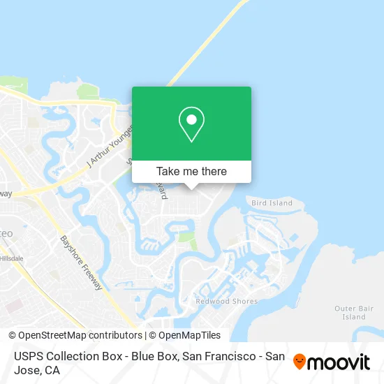 USPS Collection Box - Blue Box map
