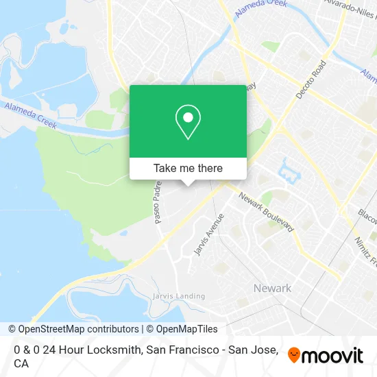 0 & 0 24 Hour Locksmith map