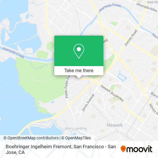 Mapa de Boehringer Ingelheim Fremont