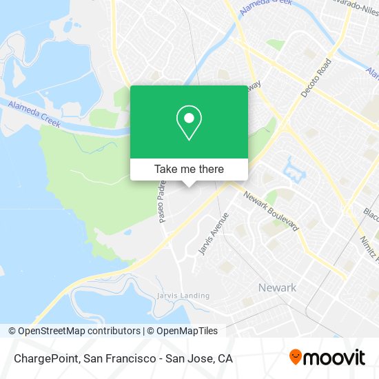 Mapa de ChargePoint
