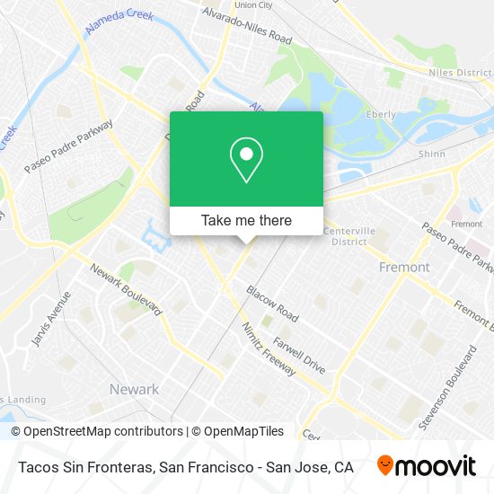 Mapa de Tacos Sin Fronteras