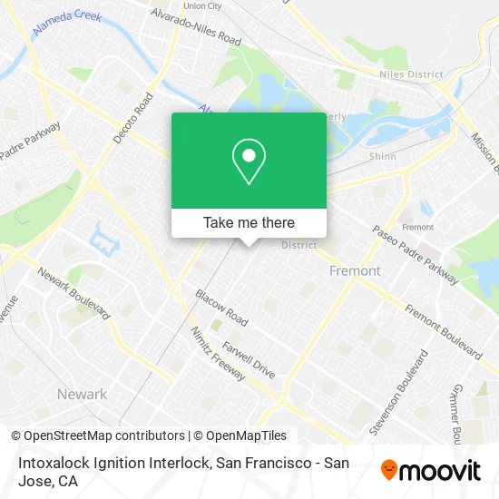 Mapa de Intoxalock Ignition Interlock