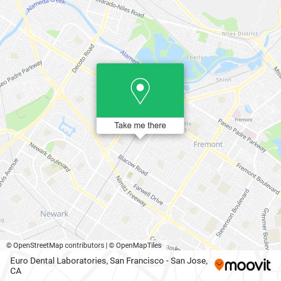 Euro Dental Laboratories map