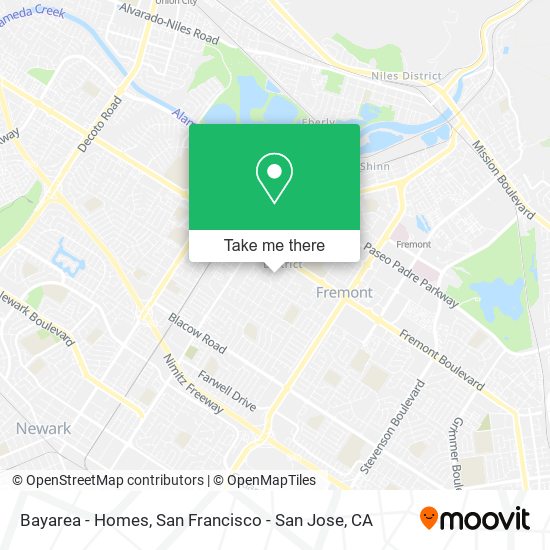 Bayarea - Homes map