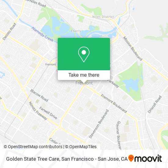 Golden State Tree Care map