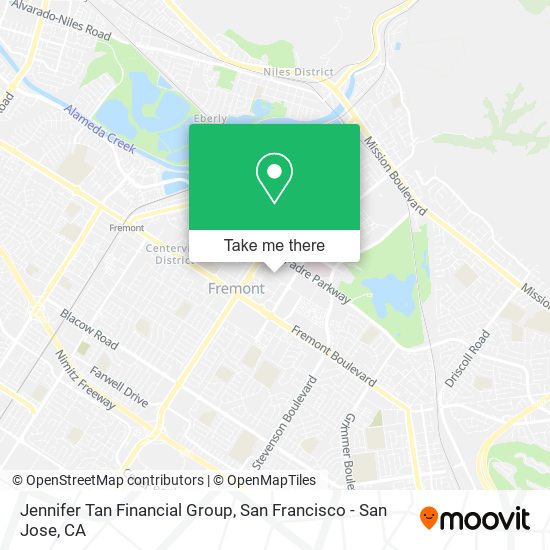 Mapa de Jennifer Tan Financial Group